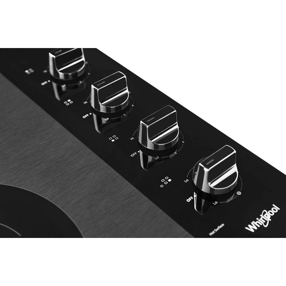 Whirlpool WCE55US0HB 30-inch Electric Ceramic Glass Cooktop with Dual Radiant Element - Image 5