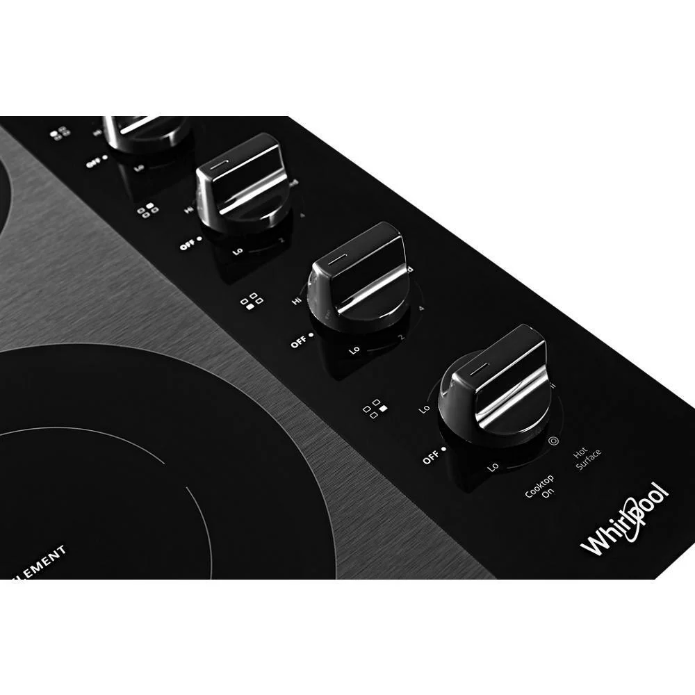 Whirlpool WCE55US4HB 24-inch Compact Electric Ceramic Glass Cooktop - Image 3