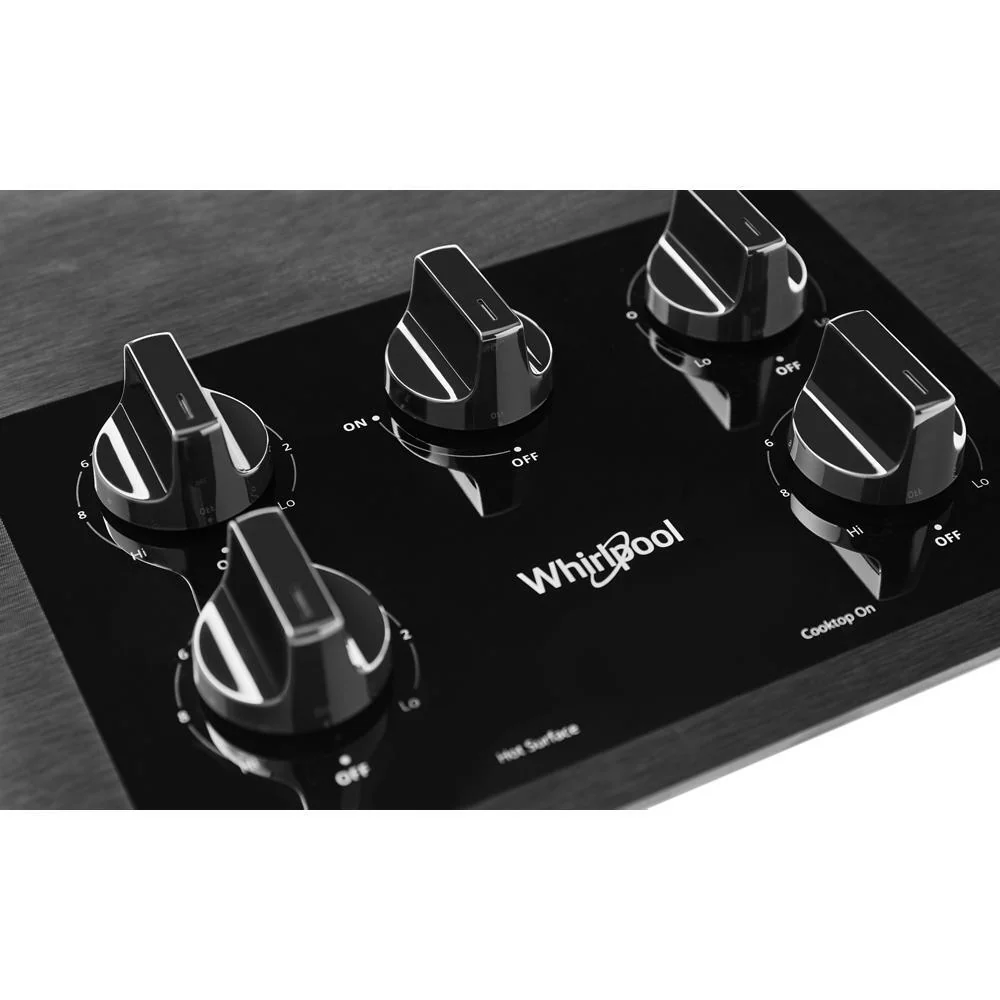 Whirlpool WCE55US6HB 36-inch Electric Ceramic Glass Cooktop with Dual Radiant Element - Image 3