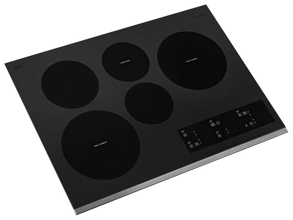 Whirlpool WCE97US0HS 30-inch Electric Ceramic Glass Cooktop with Two Dual Radiant Elements - Image 2