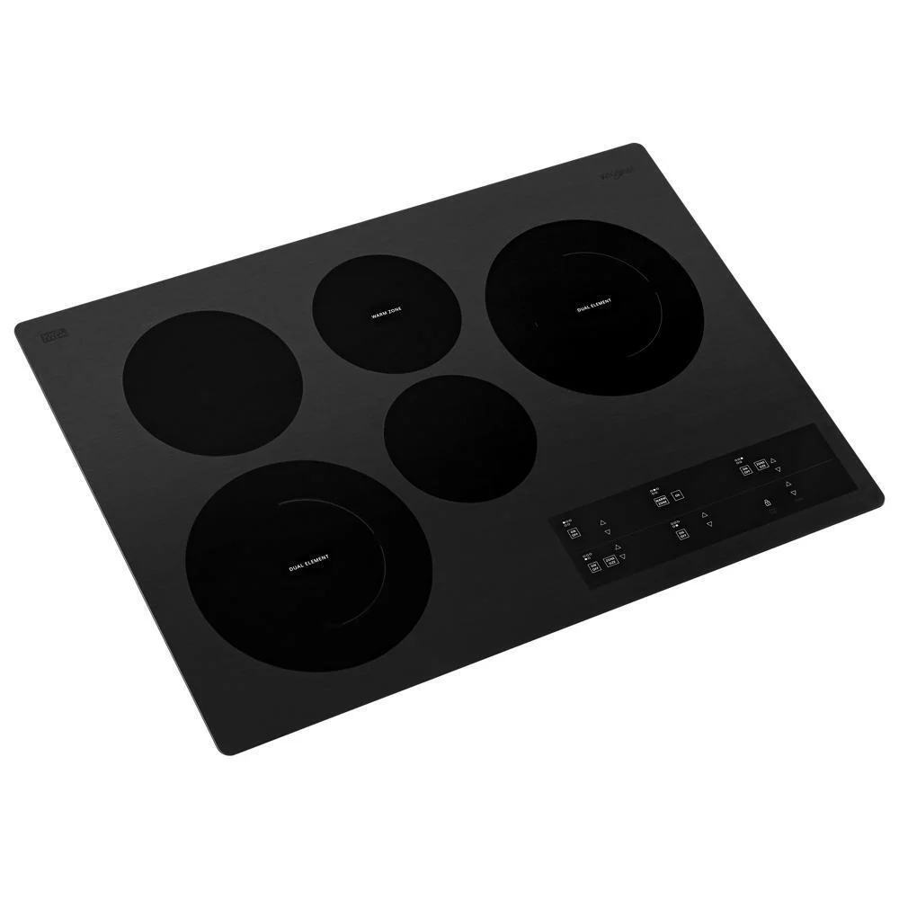 Whirlpool WCE97US0KB 30-inch Electric Ceramic Glass Cooktop with Two Dual Radiant Elements - Image 5