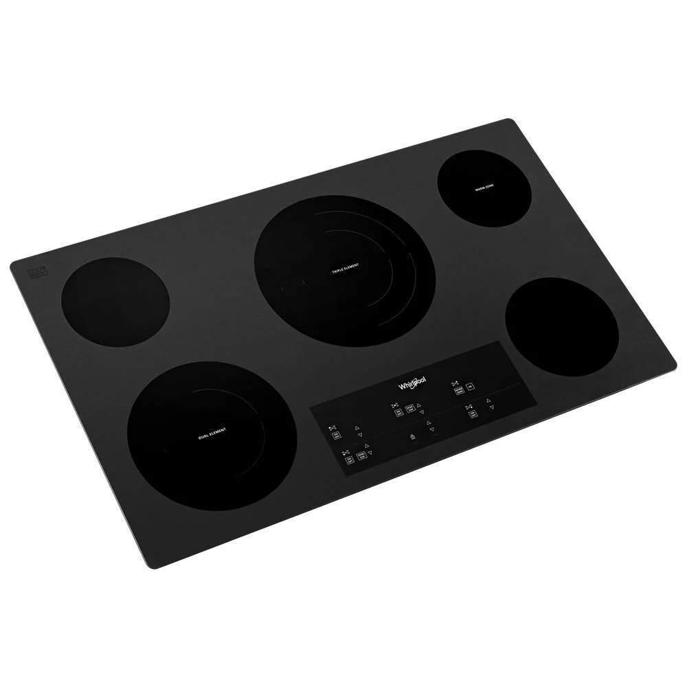 Whirlpool WCE97US0KS 30-inch Electric Ceramic Glass Cooktop with Two Dual Radiant Elements - Image 3
