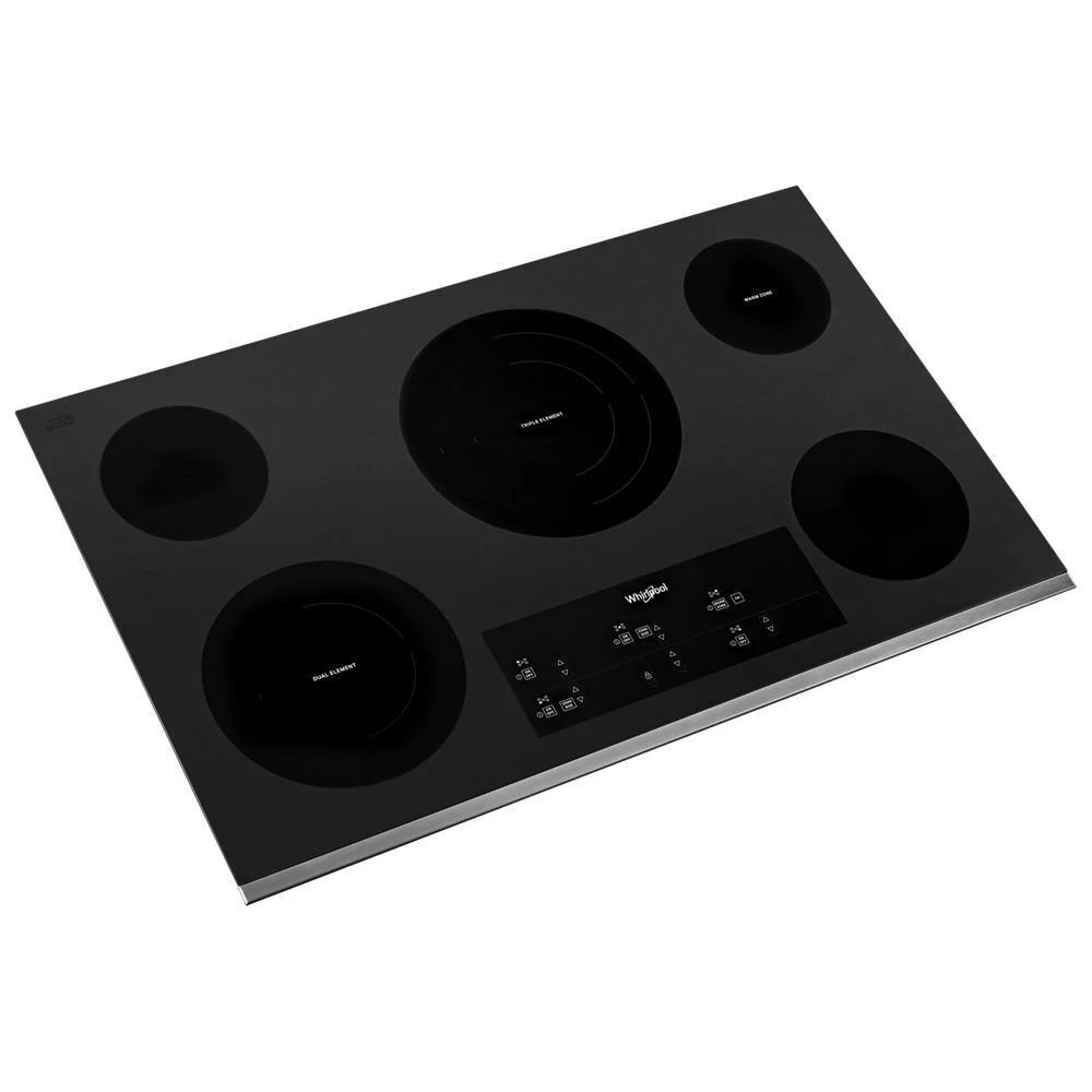 Whirlpool WCE97US0KS 30-inch Electric Ceramic Glass Cooktop with Two Dual Radiant Elements - Image 4