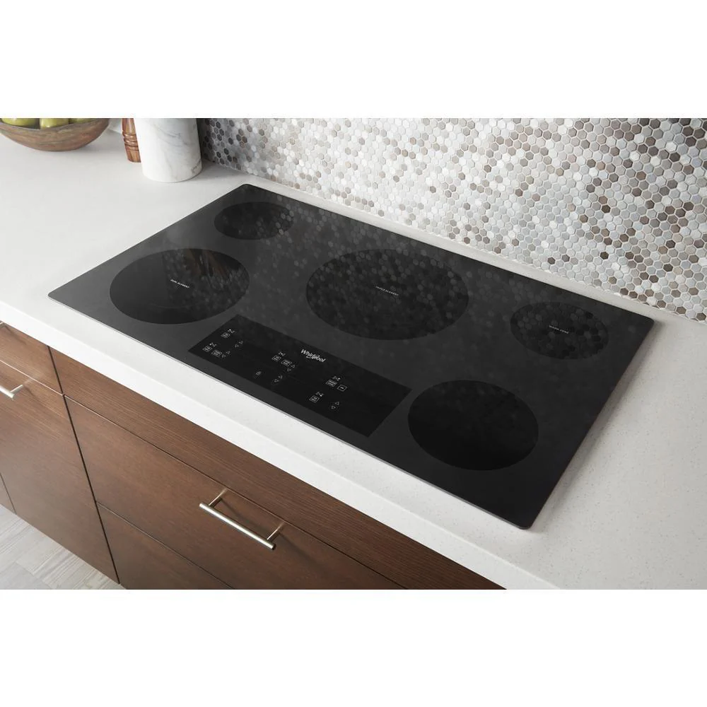 Whirlpool WCE97US6KS 36-inch Electric Ceramic Glass Cooktop with Triple Radiant Element - Image 3