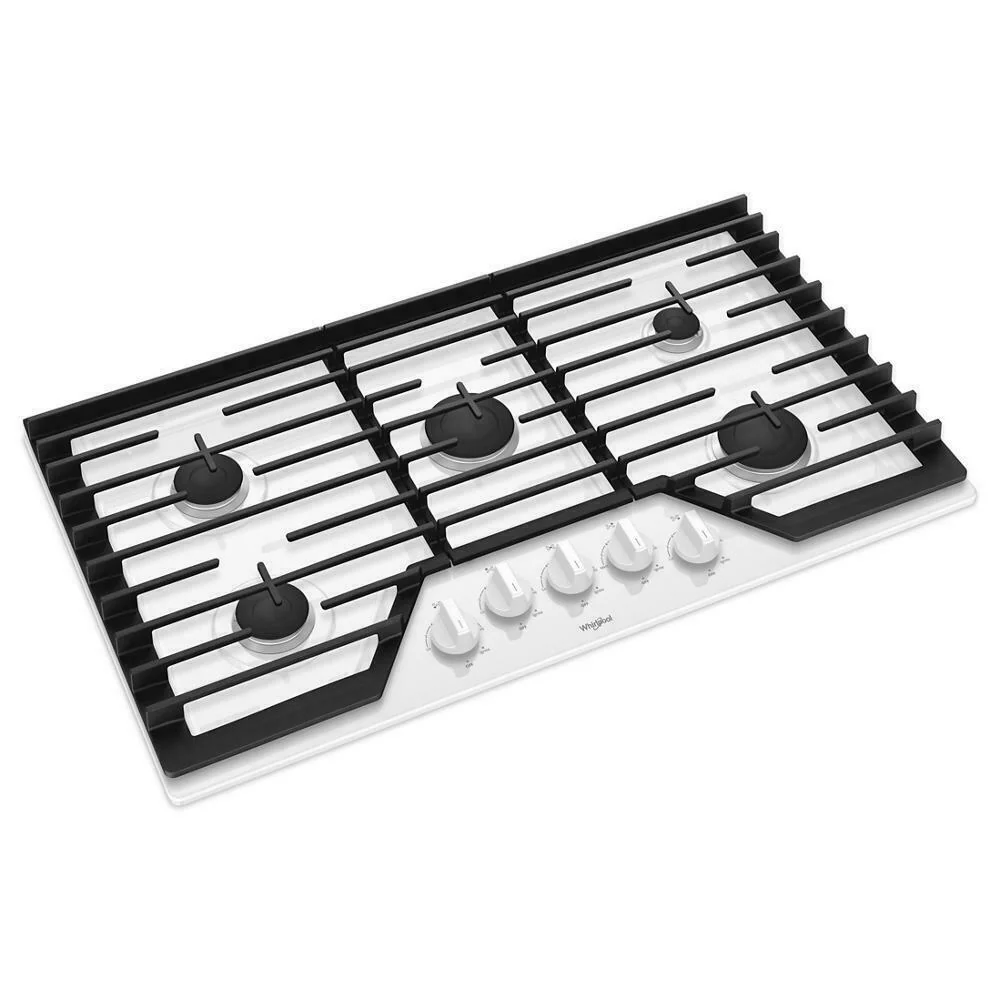 Whirlpool 36-inch Gas Cooktop with EZ-2-Lift™ Hinged Cast-Iron Grates - Image 3