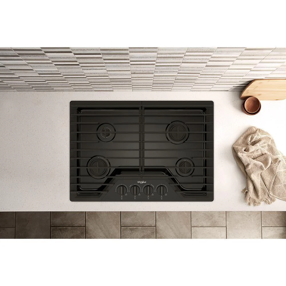 Whirlpool WCGK3030PB 30-inch Gas Cooktop with SpeedHeat™ Burners - Image 18