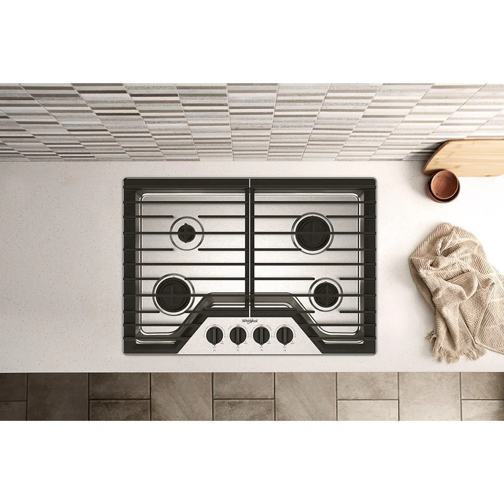 Whirlpool WCGK3030PS 30-inch Gas Cooktop with SpeedHeat™ Burners - Image 19