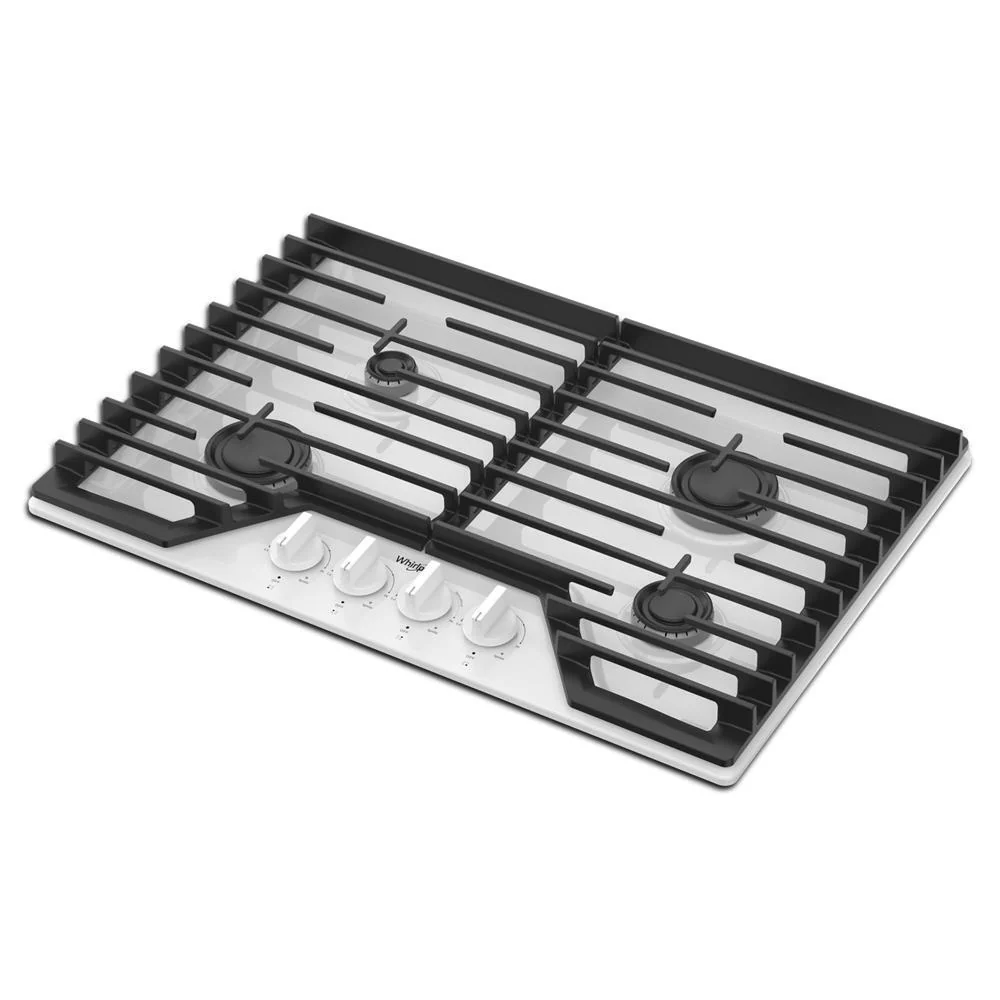 Whirlpool WCGK3030PW 30-inch Gas Cooktop with SpeedHeat™ Burners - Image 14
