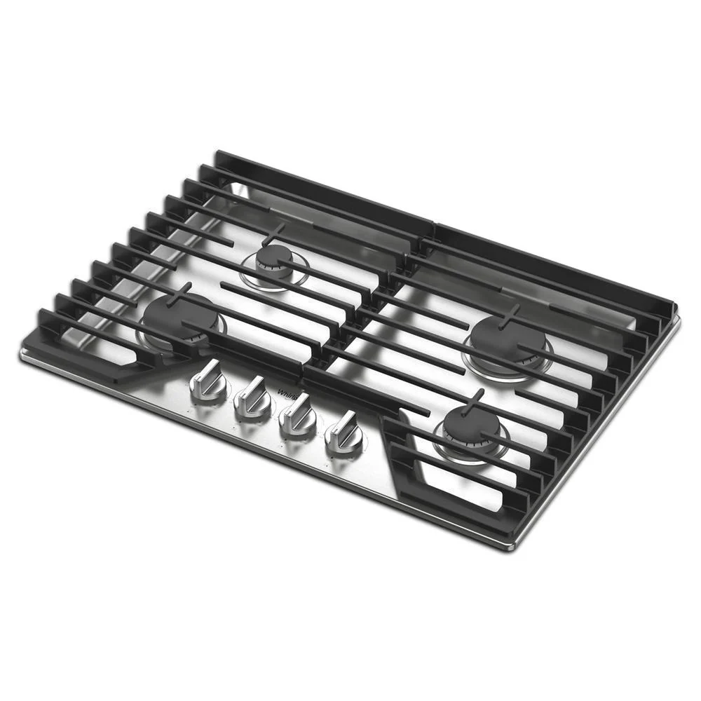 Whirlpool WCGK5030PS 30-inch Gas Cooktop with EZ-2-Lift™ Hinged Cast-Iron Grates - Image 17