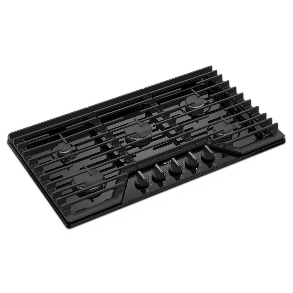 Whirlpool WCGK5036PB 36-inch Gas Cooktop with EZ-2-Lift™ Hinged Cast-Iron Grates - Image 18