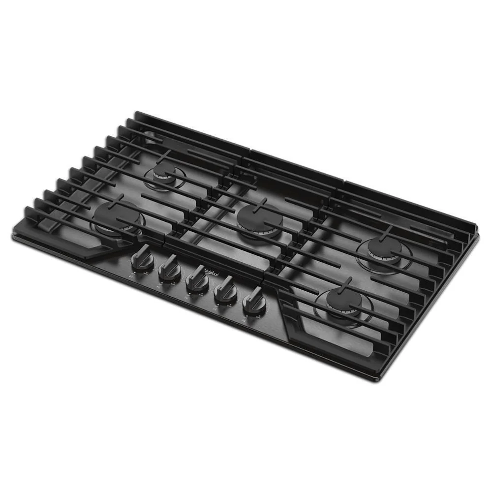 Whirlpool WCGK5036PV 36-inch Gas Cooktop with EZ-2-Lift™ Hinged Cast-Iron Grates - Image 15