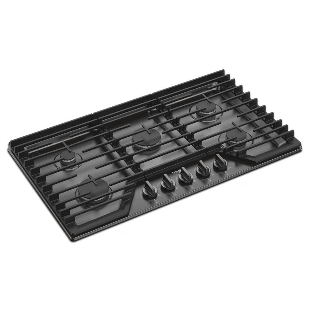 Whirlpool WCGK5036PV 36-inch Gas Cooktop with EZ-2-Lift™ Hinged Cast-Iron Grates - Image 17