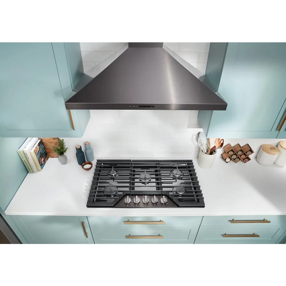 Whirlpool WCGK5036PV 36-inch Gas Cooktop with EZ-2-Lift™ Hinged Cast-Iron Grates - Image 3