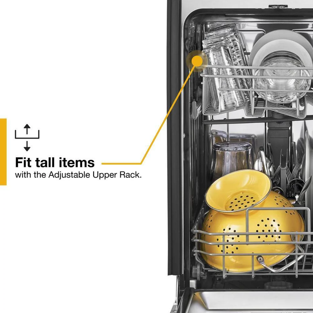 Whirlpool WDPS5118PM Small-Space Compact Dishwasher with Stainless Steel Tub - Image 2