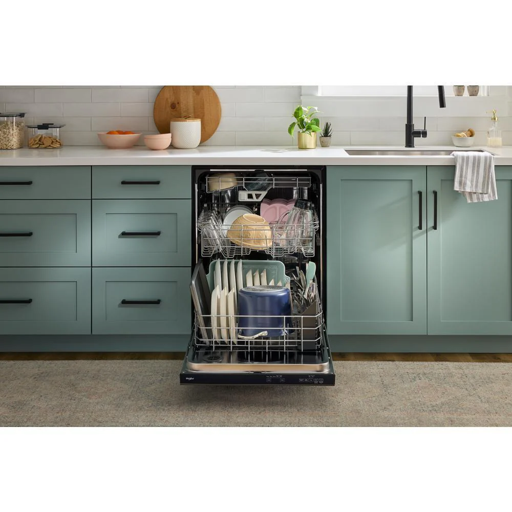 Whirlpool WDPS7024RV Eco Series Quiet Dishwasher with a washing 3rd Rack & Water Repellent Silverware Basket - Image 2