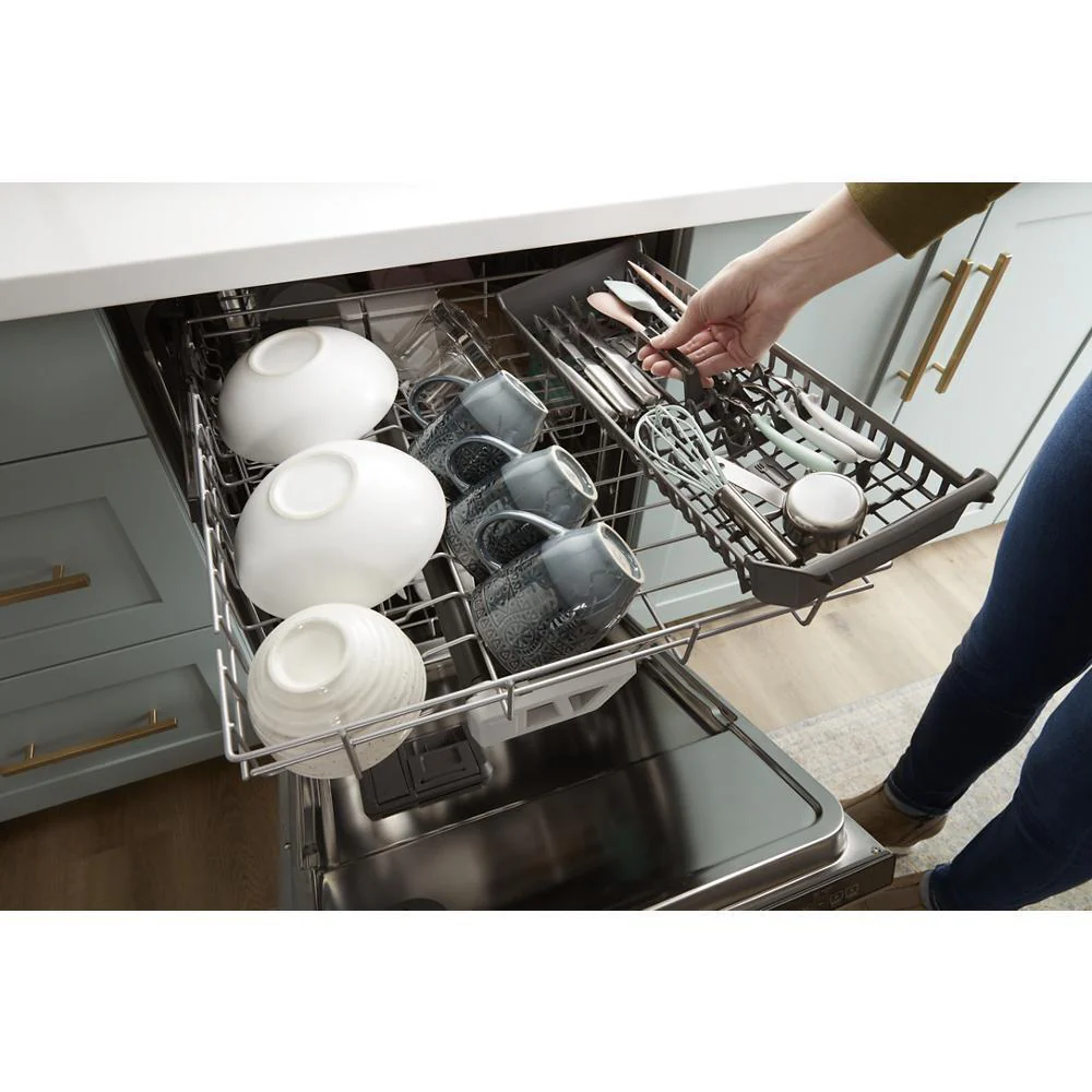 Whirlpool WDPS7024RV Eco Series Quiet Dishwasher with a washing 3rd Rack & Water Repellent Silverware Basket - Image 8