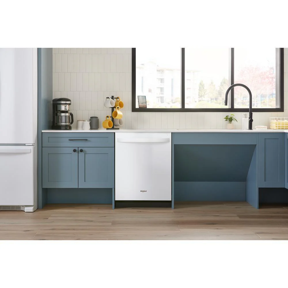 Whirlpool WDT550SAPW 44 dBA ADA Compliant Dishwasher Flush with Cabinets with 3rd Rack - Image 2
