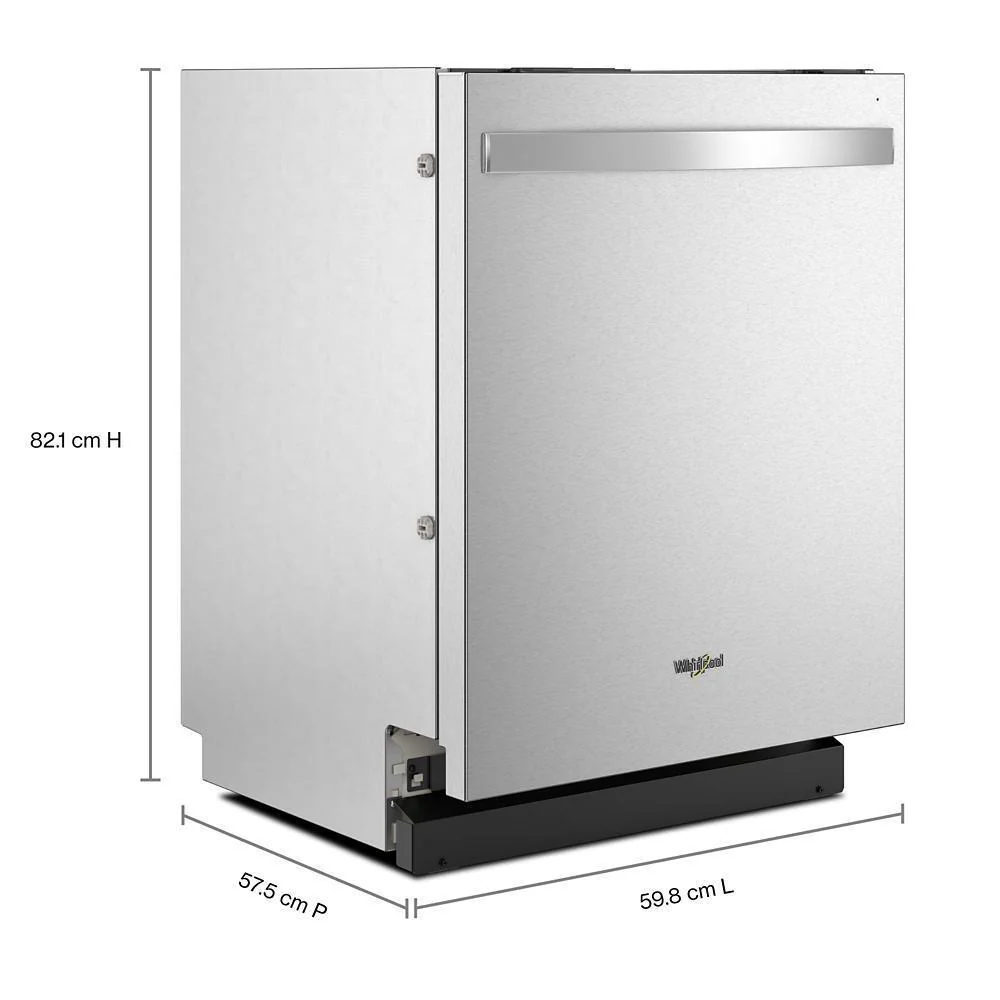 Whirlpool WDT550SAPZ 44 dBA ADA Compliant Dishwasher Flush with Cabinets with 3rd Rack - Image 4