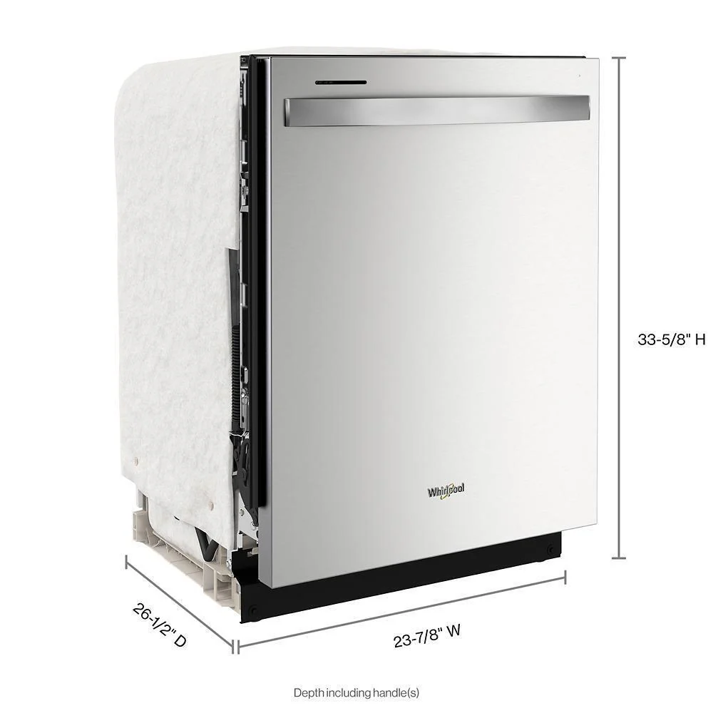 Whirlpool WDT740SALZ 24 Stainless Steel Dishwasher with AI Intelligent Wash and Tall Top Rack - Image 6
