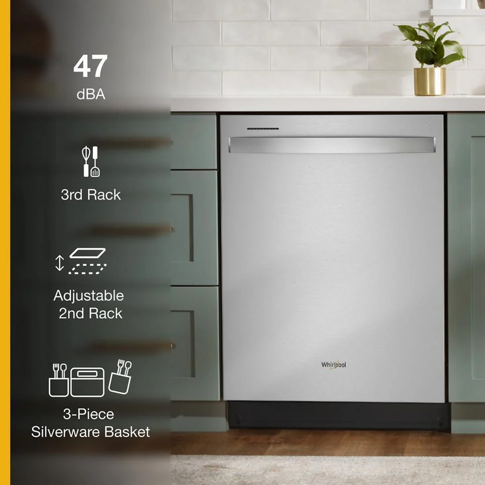 Whirlpool WDT751SAPZ Large Capacity Dishwasher with 3rd Rack - Image 13