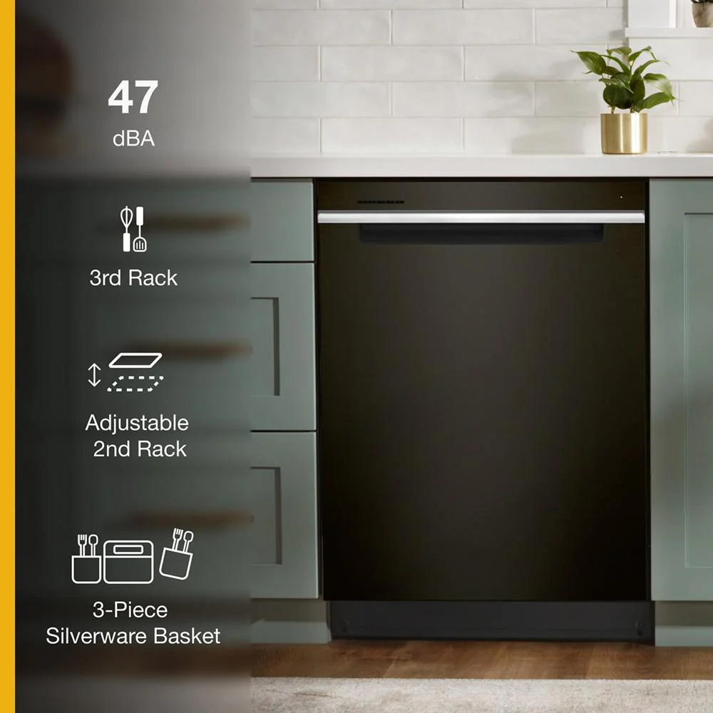 Whirlpool WDTA50SAKV 24 Stainless Steel Dishwasher with AI Intelligent Wash - 47 dBA - Image 3