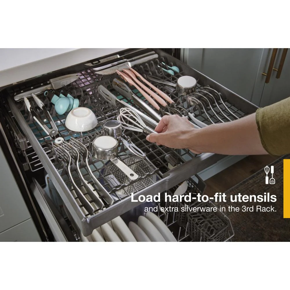 Whirlpool WDTA50SAKW 24 Stainless Steel Dishwasher with AI Intelligent Wash - 47 dBA - Image 4