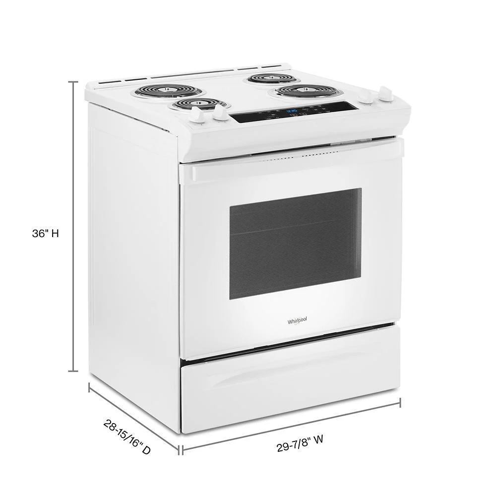 Whirlpool WEC310S0LW 4.8 Cu. Ft. Whirlpool® Electric Range with Frozen Bake™ Technology - Image 7