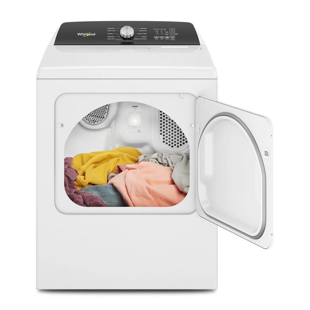 Whirlpool WED5050LW 7.0 Cu. Ft. Top Load Electric Moisture Sensing Dryer with Steam - Image 7