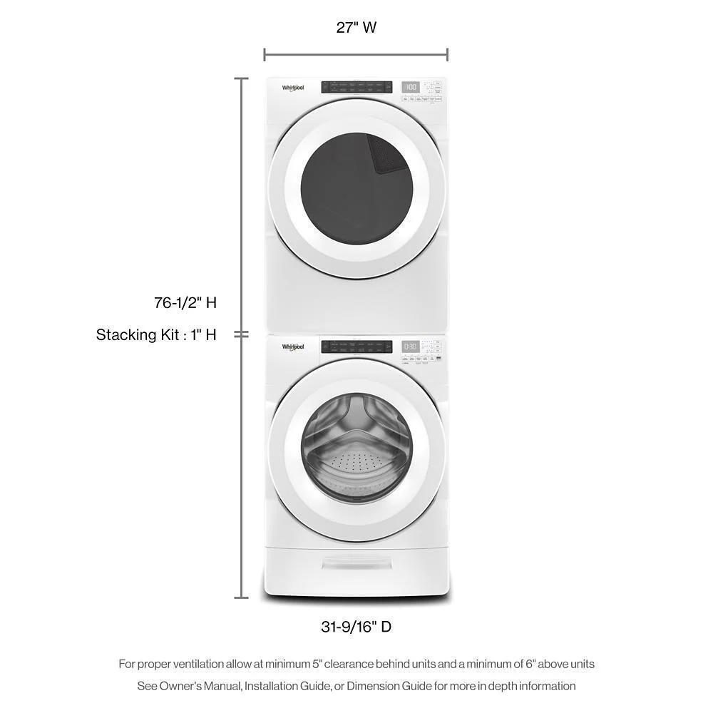 Whirlpool 7.4 Cu. Ft. Electric Wrinkle Shield Dryer - Image 19