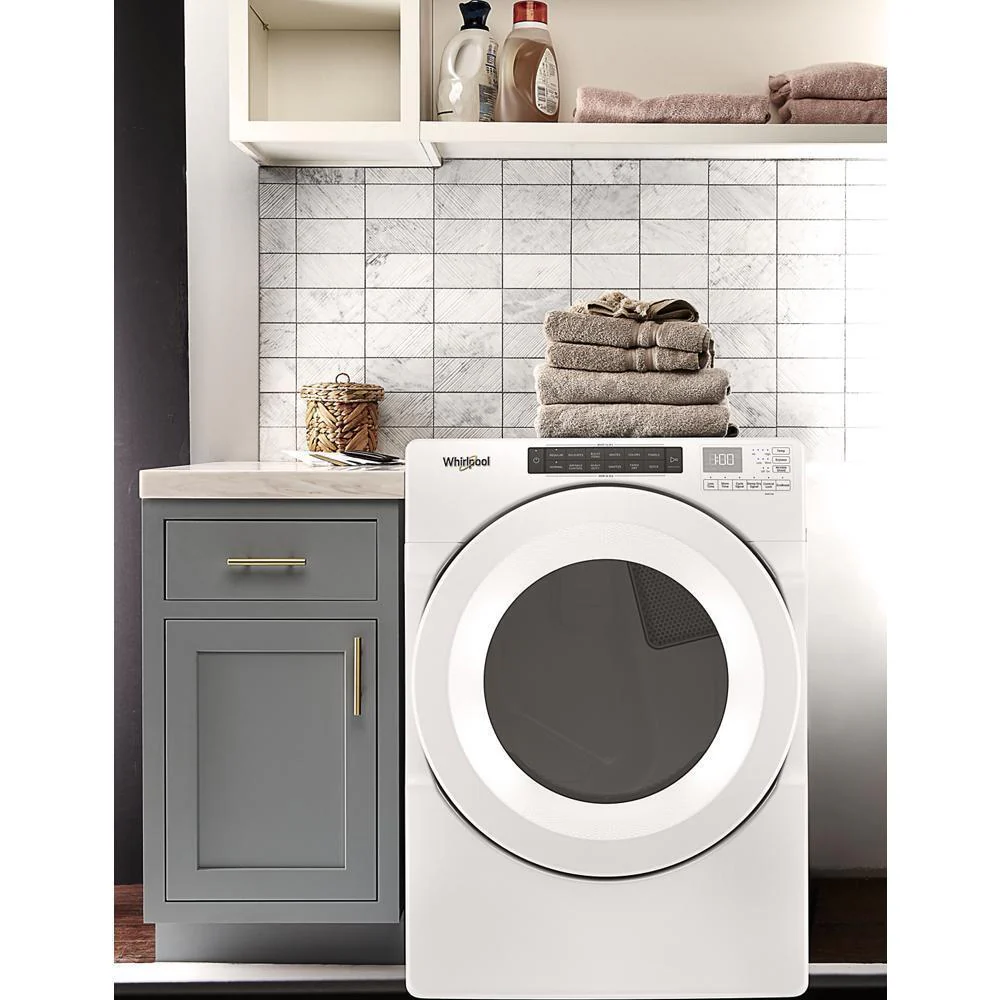 Whirlpool WED560LHW 7.4 cu.ft Front Load Long Vent Electric Dryer with Intuitive Controls - Image 8