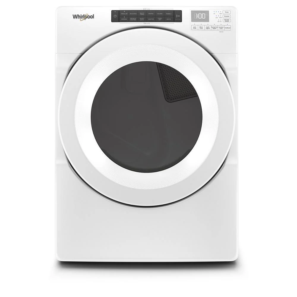 Whirlpool WED5620HW 7.4 cu. ft. Front Load Electric Dryer with Intuitive Touch Controls