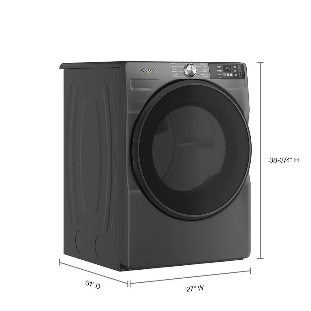 Whirlpool WED5720RU 7.4 cu. ft. Smart Front Load ENERGY STAR® Electric Dryer with Wrinkle Shield™ Option - Image 8