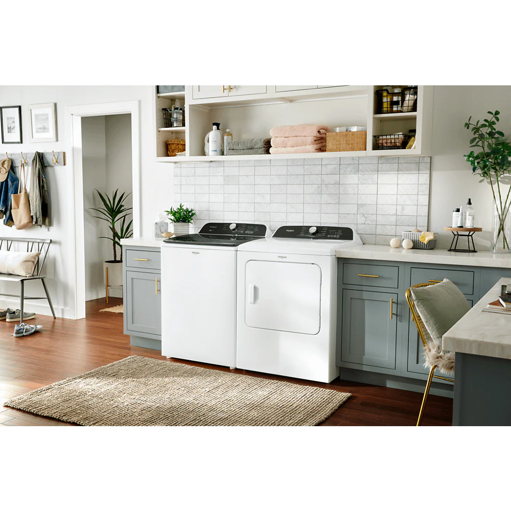 Whirlpool WED6150PW 7.0 Cu. Ft. Whirlpool® Top Load Electric Dryer with Moisture Sensor - Image 6