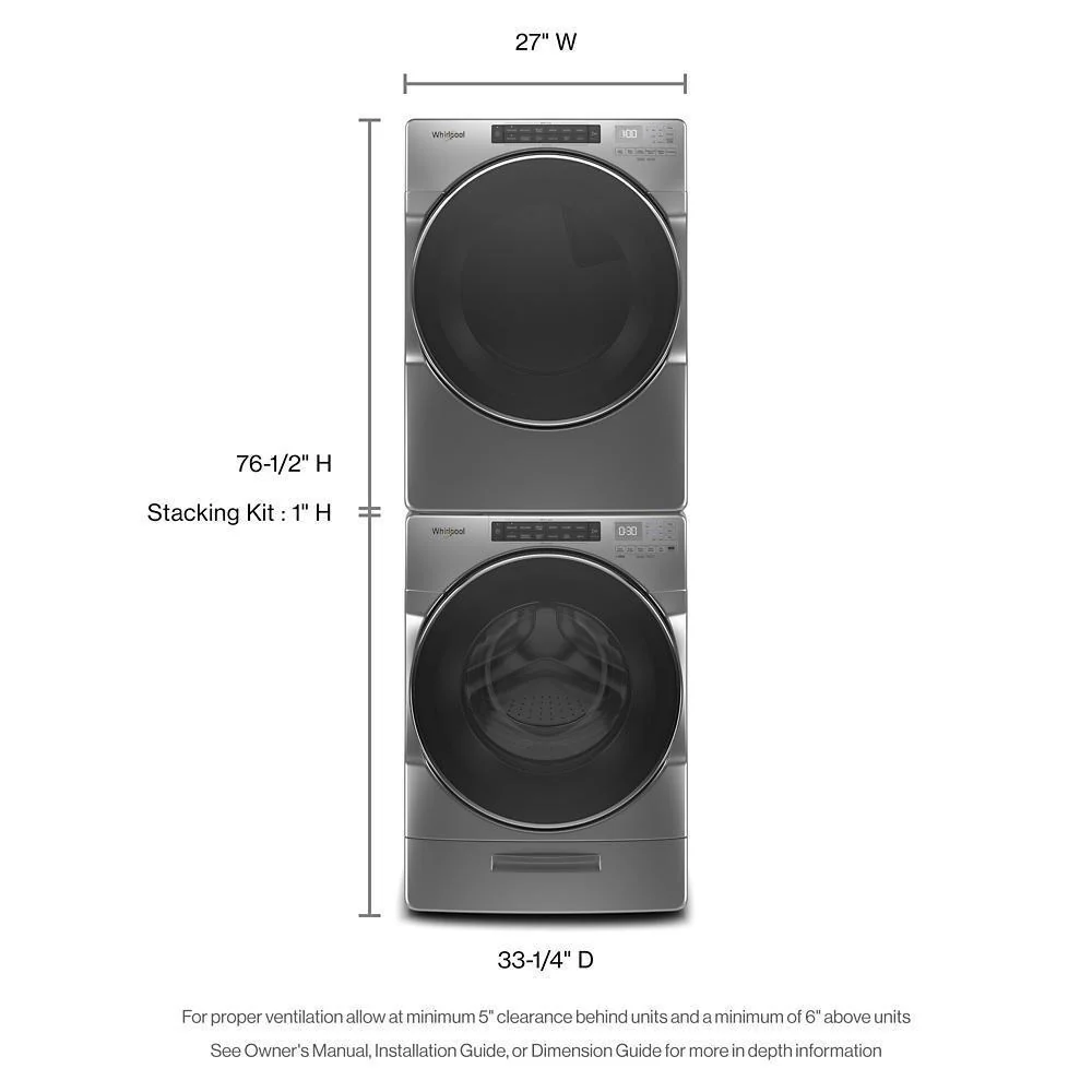 Whirlpool WED6605MC 7.4 Cu. Ft. Electric Wrinkle Shield Dryer with Steam - Image 10