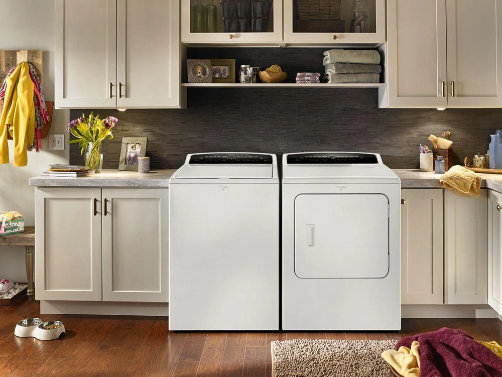 Whirlpool WED7000DW 7.0 cu.ft Top Load HE Electric Dryer with AccuDry™, Intuitive Touch Controls - Image 3