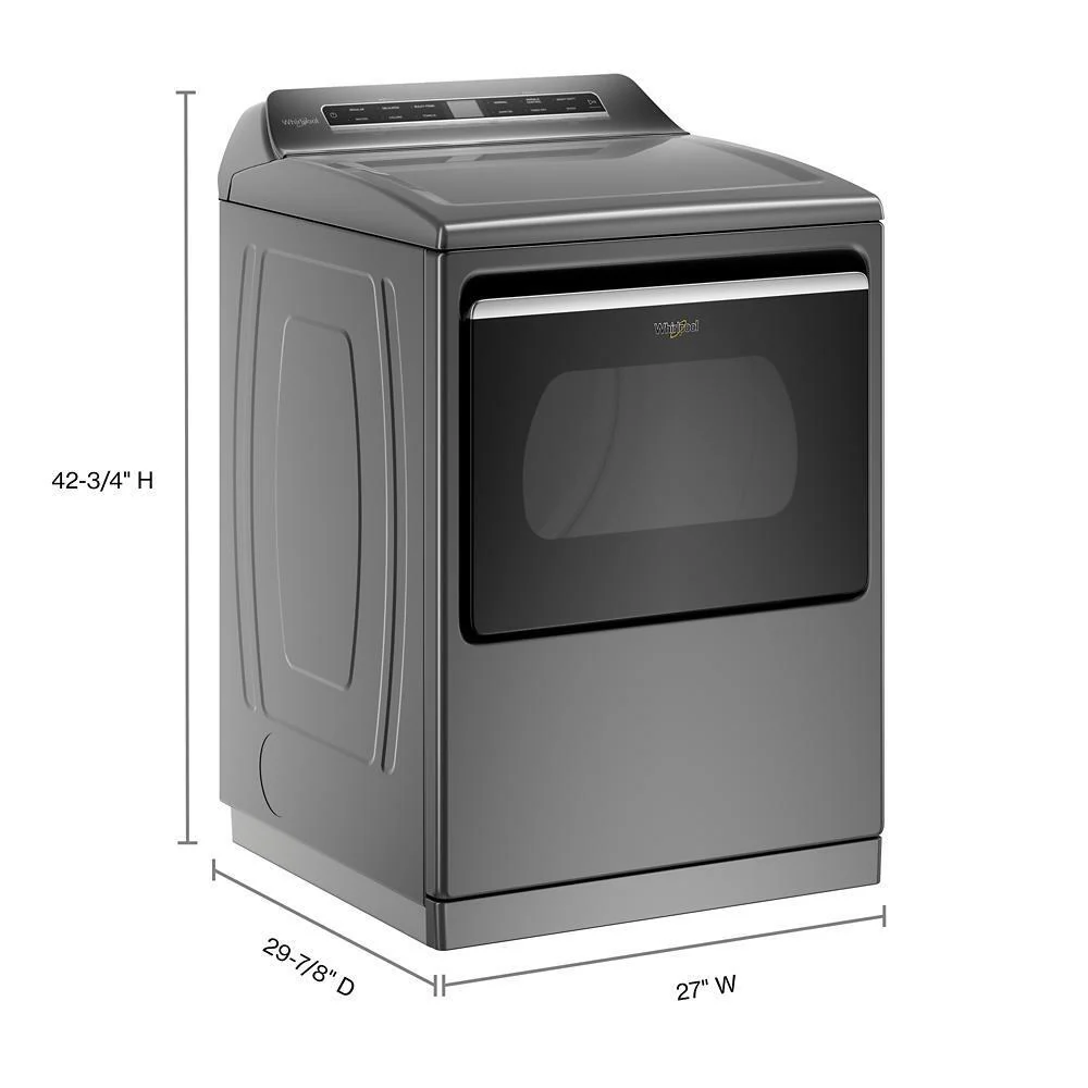 Whirlpool WED8127LC 7.4 cu. ft. Top Load Electric Dryer with Advanced Moisture Sensing - Image 6