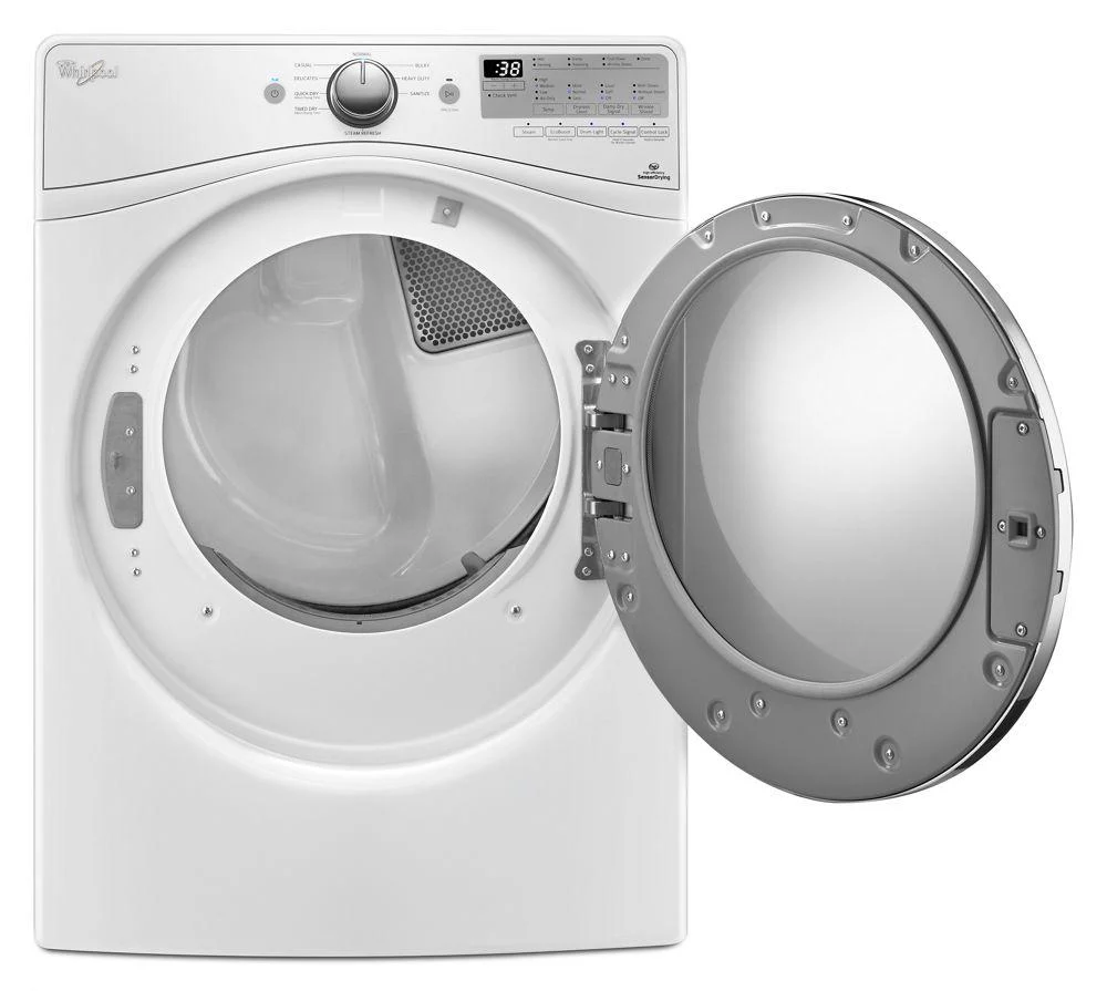 Whirlpool WED90HEFW 7.4 cu.ft Front Load Electric Dryer with Advanced Moisture Sensing, Steam Refresh - Image 2
