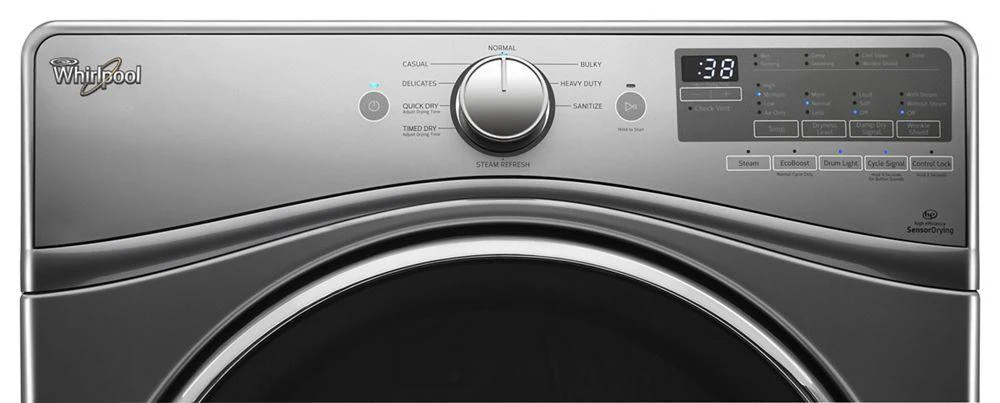 Whirlpool WED90HEFW 7.4 cu.ft Front Load Electric Dryer with Advanced Moisture Sensing, Steam Refresh - Image 7