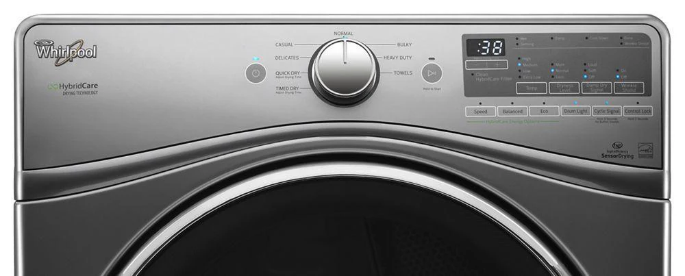 Whirlpool WED9290FC 7.4 cu.ft Front Load Ventless Heat Pump Dryer with Advanced Moisture Sensing, 8 cycles - Image 3