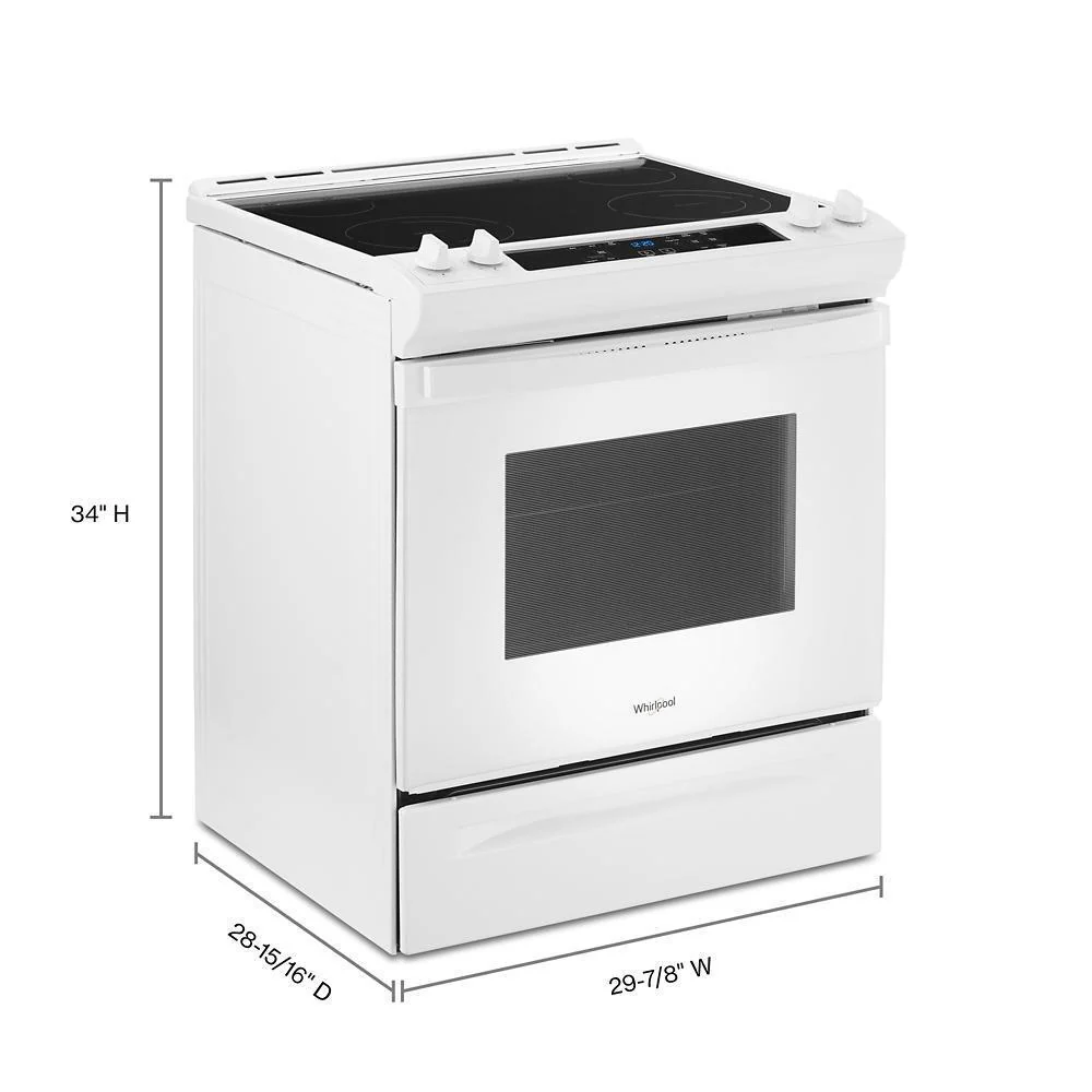 WEE515SALW Whirlpool® 34" Tall Range with Self Clean Oven Cycle - Image 7