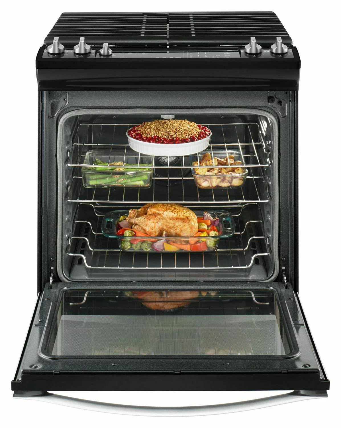 Whirlpool WEG745H0FE 5.8 Cu. Ft. Slide-In Gas Range with EZ-2-Lift™ Hinged Grates - Black Ice - Image 6