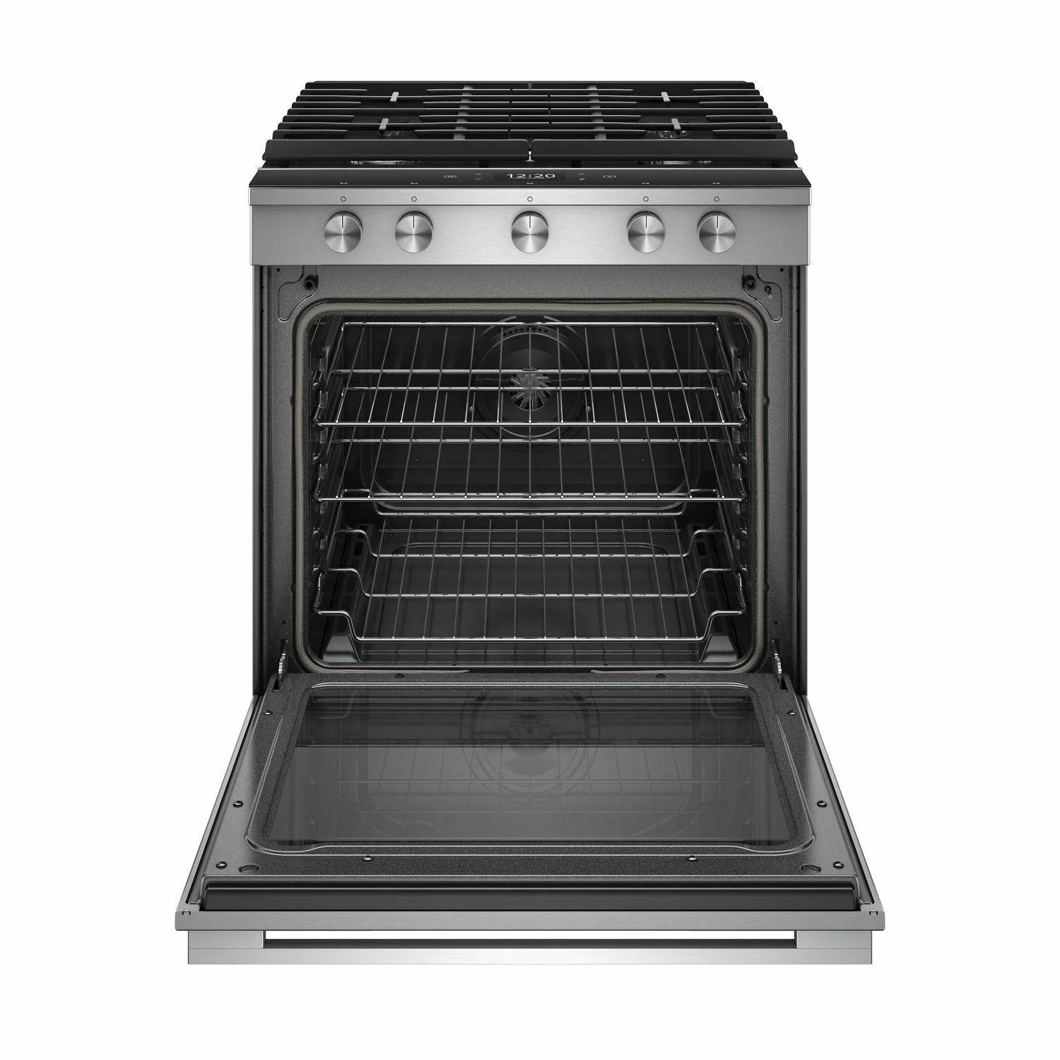 Whirlpool WEGA25H0HZ 5.8 cu. ft. Smart Slide-in Gas Range with EZ-2-Lift™ Hinged Cast-Iron Grates - Image 4