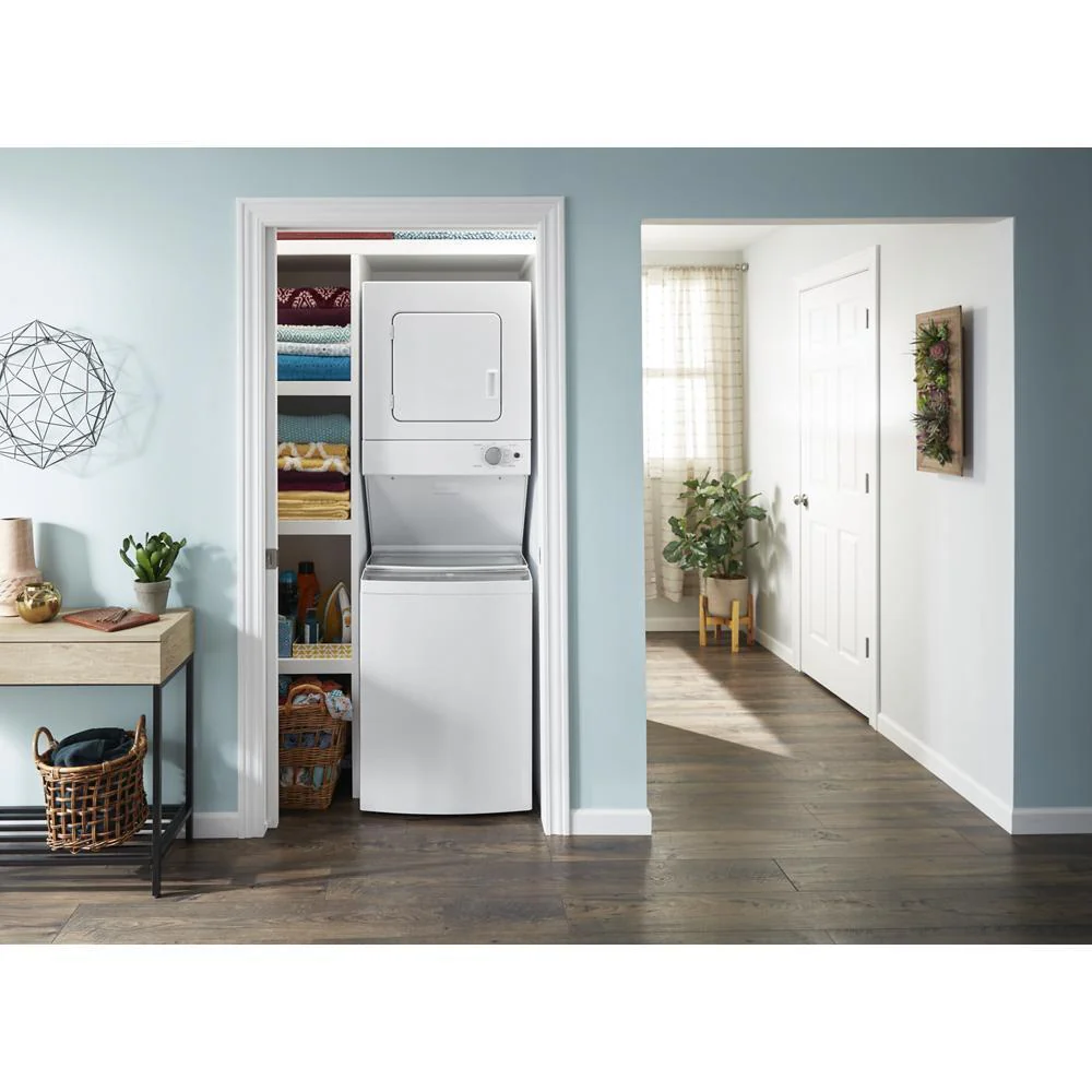 Whirlpool WET4024HW 1.6 cu.ft Electric Stacked Laundry Center 6 Wash cycles and AutoDry™ - Image 10