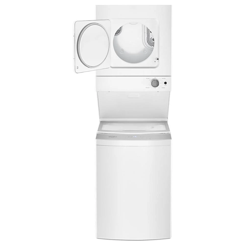 Whirlpool WET4024HW 1.6 cu.ft Electric Stacked Laundry Center 6 Wash cycles and AutoDry™ - Image 8