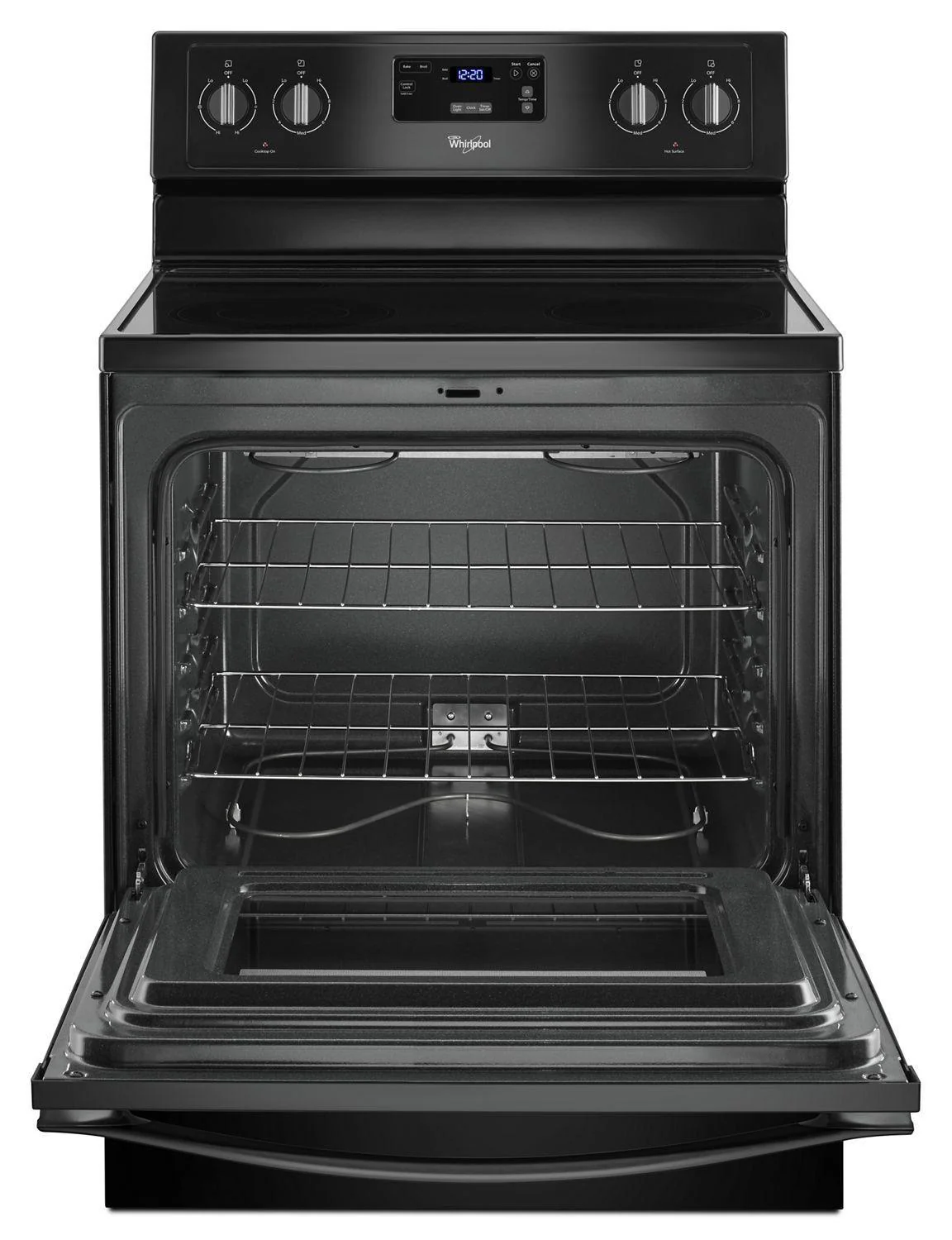 Whirlpool WFE320M0EB 4.8 Cu. Ft. Freestanding Electric Range with FlexHeat Dual Radiant Element Black - Image 4