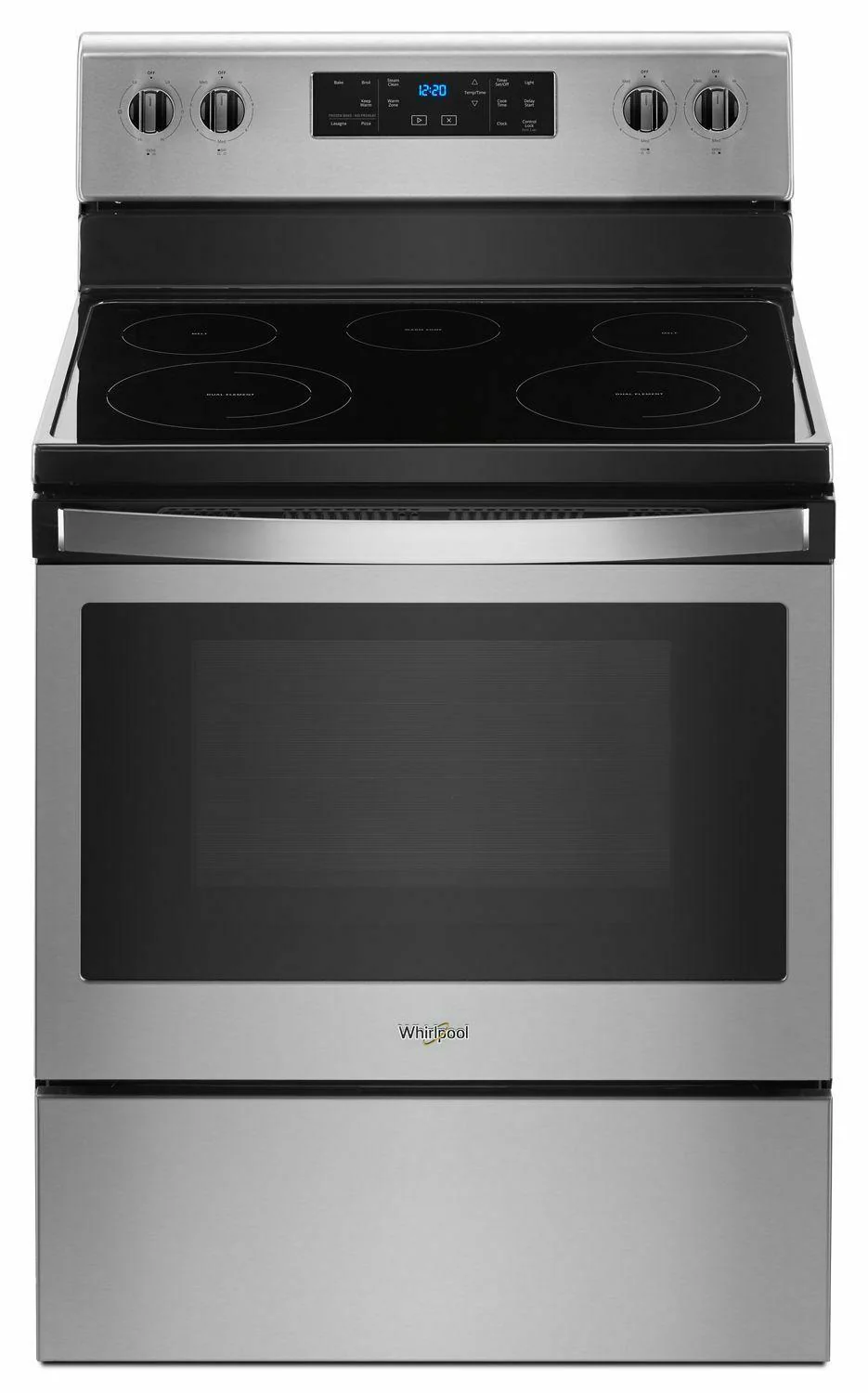 Whirlpool WFE505W0HZ 5.3 cu. ft. Freestanding Electric Range with 5 Elements - Fingerprint Resistant Stainless Steel