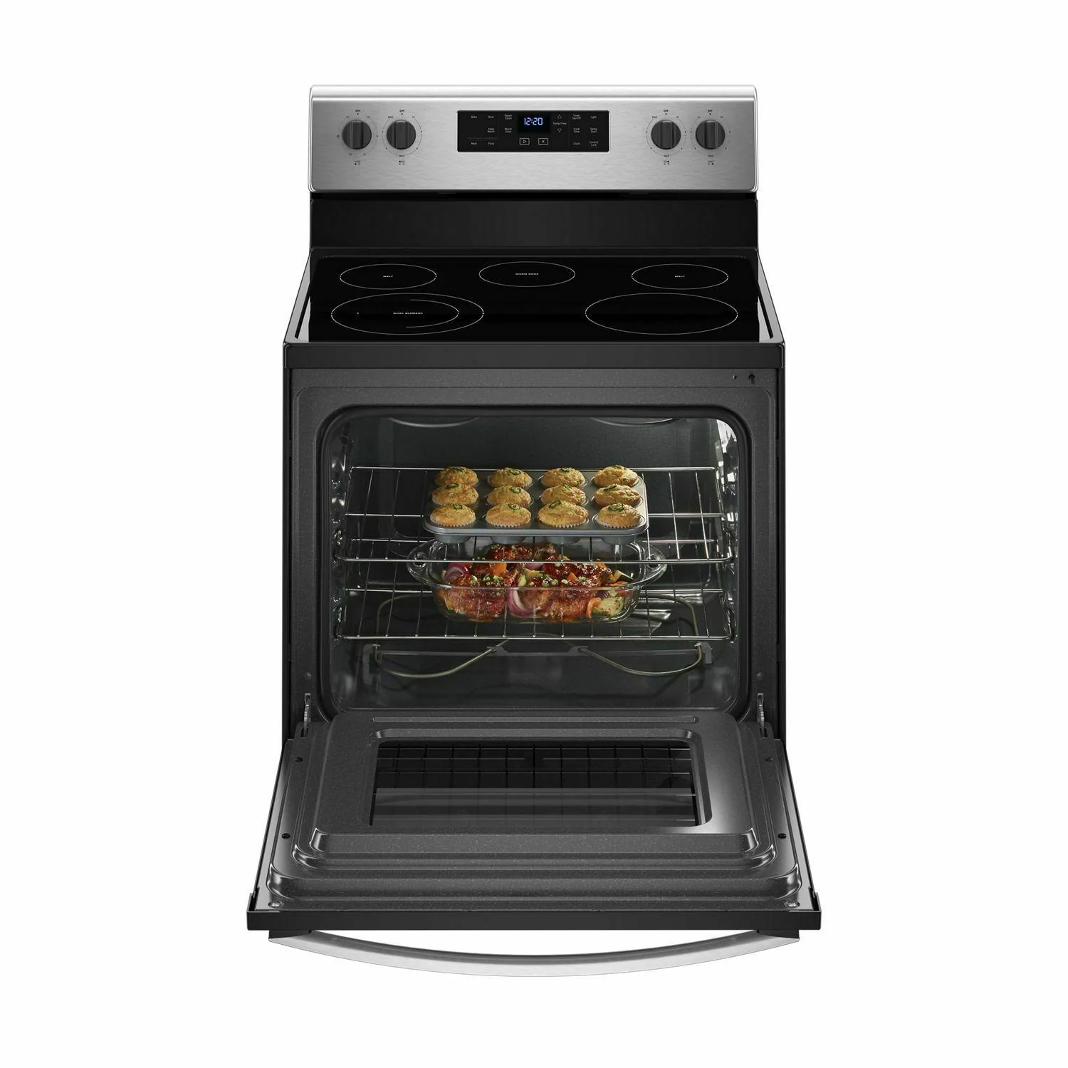 Whirlpool WFE505W0HZ 5.3 cu. ft. Freestanding Electric Range with 5 Elements - Fingerprint Resistant Stainless Steel - Image 2