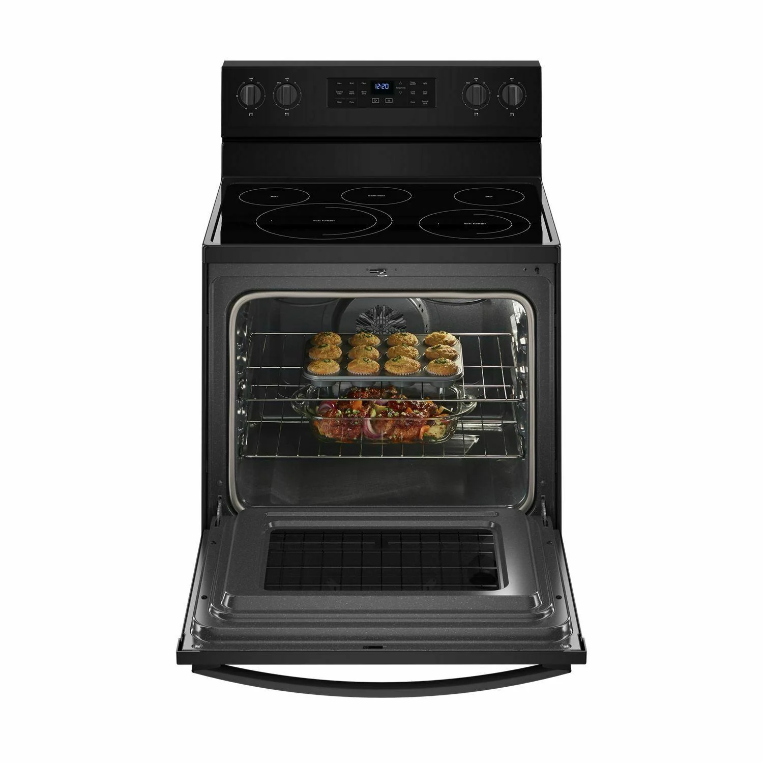 Whirlpool WFE550S0HB 5.3 cu. ft. Whirlpool® electric range with Frozen Bake™ technology - Black - Image 2