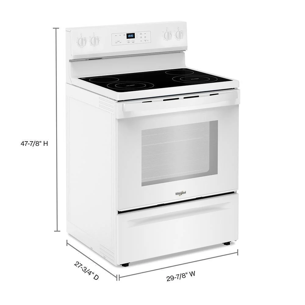 Whirlpool WFES3030RW 30-inch Electric Range with No Preheat Mode - Image 4