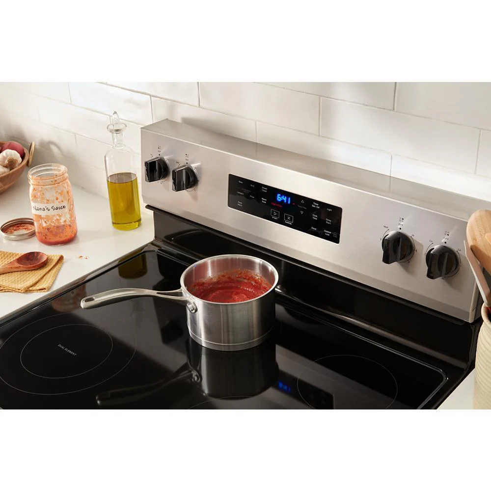 Whirlpool WFES3330RS 30-inch Electric Range with Steam Clean - Image 5